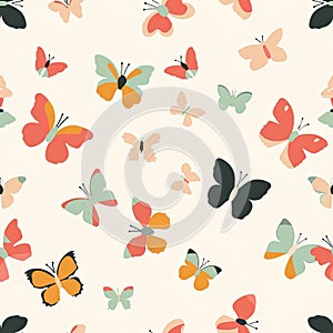 cute butterfly background Delightful Butterfly Illustration