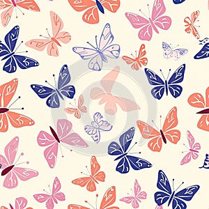 cute butterfly background Delightful Butterfly Illustration