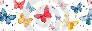 cute butterfly background Delightful Butterfly Illustration