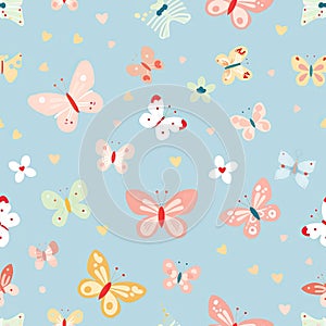 cute butterfly background Delightful Butterfly Illustration