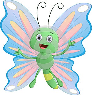 Cute butterfly cartoon