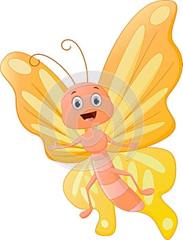 Cute butterfly cartoon