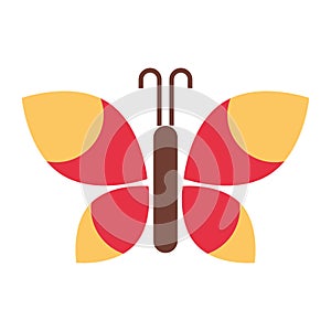 Cute butterfly isolated icon