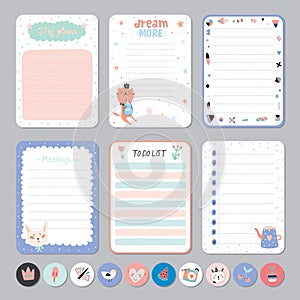 Cute Calendar Daily and Weekly Planner