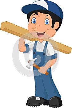 Cute Carpenter cartoon