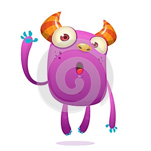 Cute cartoon alien character illustration.