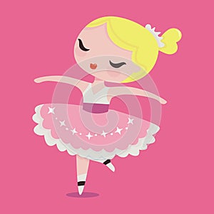 Cute Cartoon Ballerina