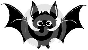 Cute cartoon bat clip art