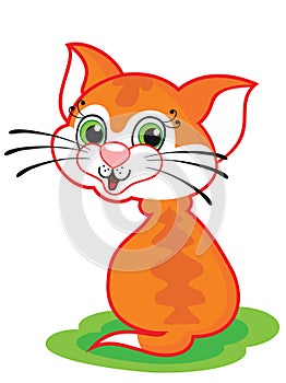 Cute cartoon cat