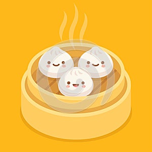 Cute cartoon Dim sum