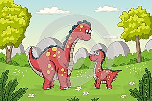Cute Cartoon Dinos
