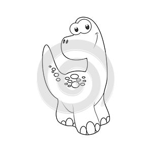 Cute Cartoon Dinosaur icon