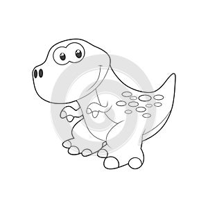 Cute Cartoon Dinosaur icon