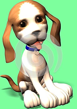 Cute cartoon dog