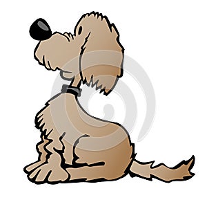 Cute Cartoon Dog Illustration