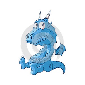 Cute cartoon dragon