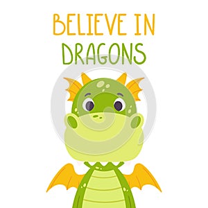 Cute cartoon dragon