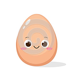 Cute cartoon happy egg charactercter