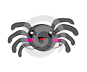 Cute cartoon illustration of spider