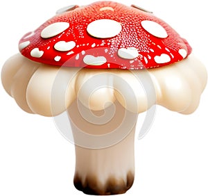 Cute Cartoon Kawaii Mushroom icon, Kawaii Mushroom clipart.