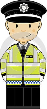 Cute Cartoon Policeman