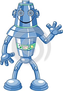 Cute cartoon robot