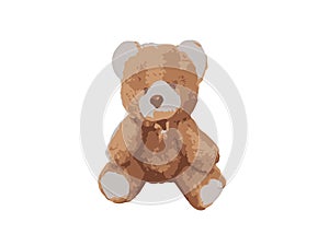 Cute cartoon Teddy bear, illustration