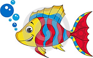 Cute Cartoon Tropical Fish