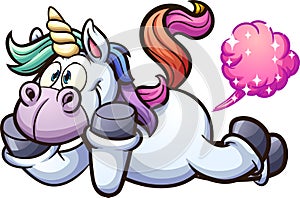 Cute cartoon unicorn