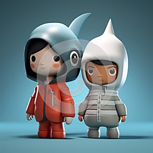 Cute Cartoonish Designs With Detailed Costumes And Child-like Innocence