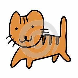 cute cat animal cartoon icon image