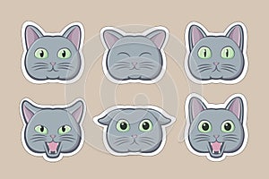 Cute Cat Emoji Vector Art