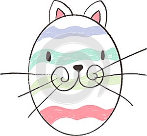 Cute Cat Illustration for card making, paper, textile, printing, packaging