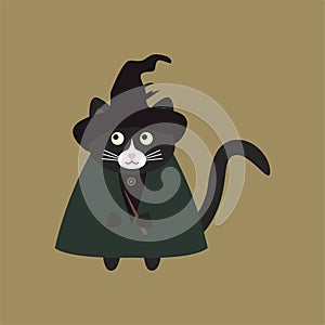 Cute cat professor McGonagall. Fan Art Harry Potter