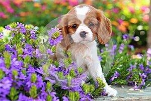 Cute Cavalier King Charles Spaniel Puppy 2