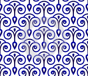 Cute ceramic pattern vector