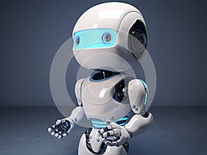 Cute chatbot talking, chatgpt, AI robot, artificial intelligence, machine learning generative AI