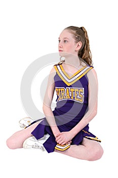 Cute Cheerleader in Unofficial Name and Colors photo