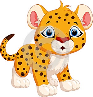 Cute cheetah cartoon