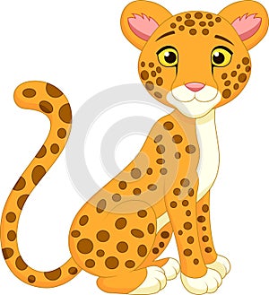 Cute cheetah cartoon