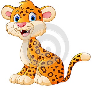 Cute cheetah cartoon