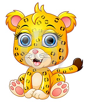 Cute cheetah cartoon