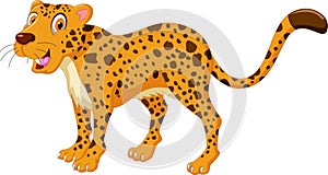 Cute Cheetah cartoon posing