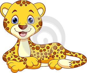 Cute cheetah cartoon