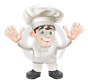 Cute chef mascot character