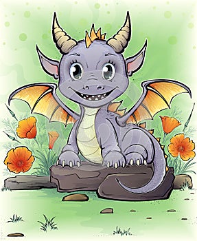 Cute chibi dragon coloring pages for kids and adults