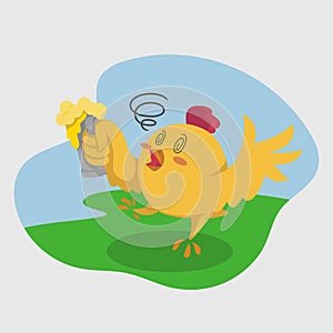 Cute Chick Illustration