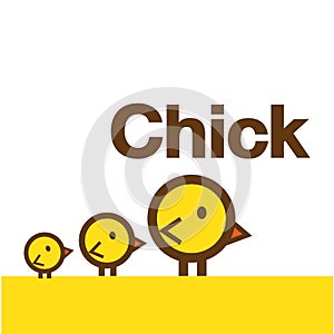 Cute Chick Vector