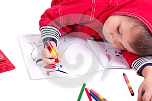 Cute child draw