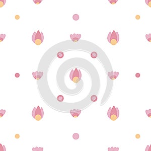 Cute childish pattern with small delicate flowers on a white background. Natural delicate texture for the nursery. Wallpaper